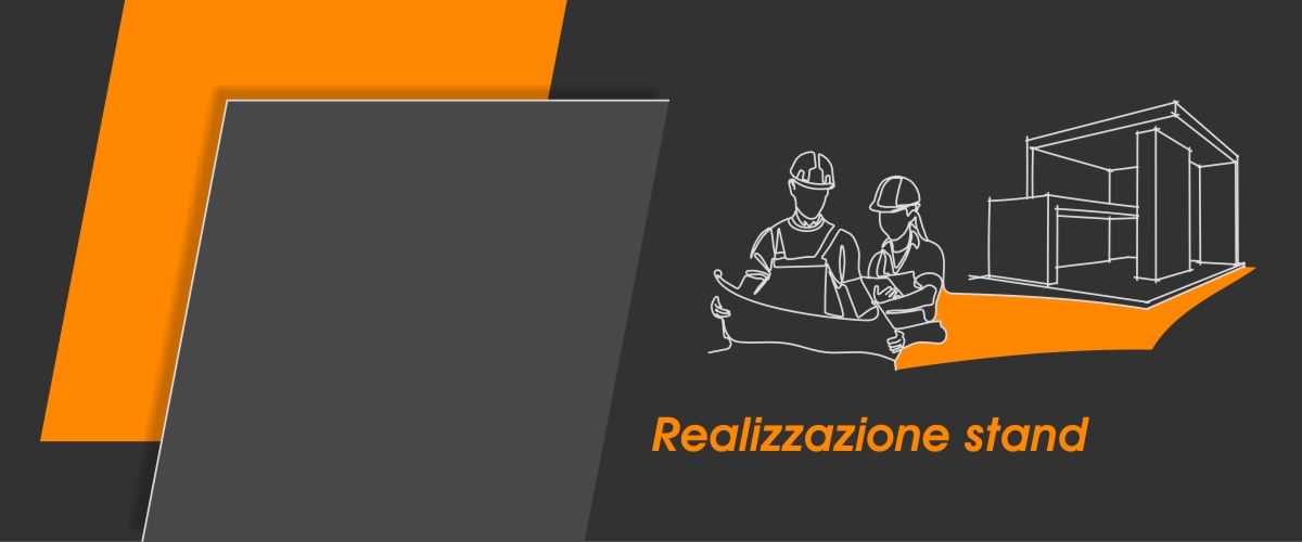 Realizzazione stand per fiere allestimenti stand fieristici L'immagine illustra simbolicamente il servizio di realizzazione, costruzione, trasporto, montaggio, assistenza, stoccaggio per la realizzazione e fornitura di stand per fiere e allestimenti per stand fieristici offerto da Diquadro ai propri clienti
